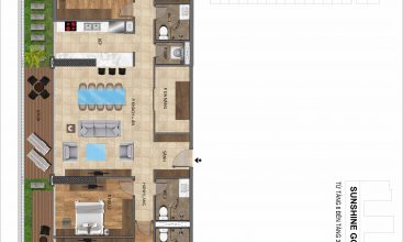 Mặt bằng căn hộ G-05 dự án Sunshine Golden River